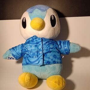 Build-A-Bear Blue and Yellow Penguin Plush